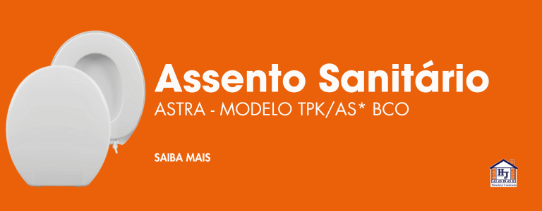 Assento Sanitário Astra por hj godoi materiais para construção